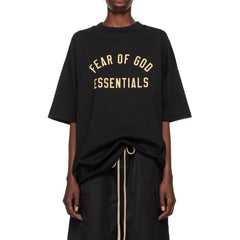 Ess. Jersey Crewneck Tee 'Black'