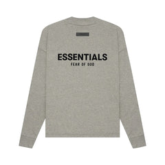 Ess. Long-Sleeve Tee 'Dark Oatmeal'--125BT212073F