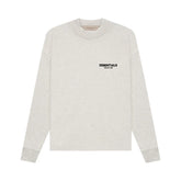 Ess. Long-Sleeve Tee 'Light Oatmeal'--125BT212072F