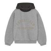Ess. Nylon Fleece Hoodie 'Dark Heather Oatmeal Ink'