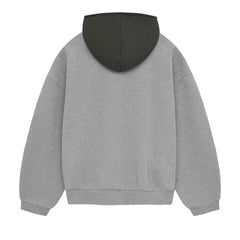 Ess. Nylon Fleece Hoodie 'Dark Heather Oatmeal Ink'