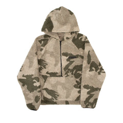 Ess. Polar Fleece Half Zip Hoodie 'Camo'--192BT212153F
