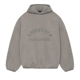 Ess. Nylon Fleece Hoodie 'Heather Grey Dust'