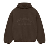 Ess. Nylon Fleece Hoodie 'Heather Wood Wood'