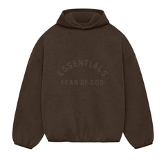 Ess. Nylon Fleece Hoodie 'Heather Wood Wood'