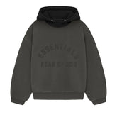 Ess. Nylon Fleece Hoodie 'Ink Jet Black'