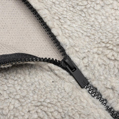 Ess. Polar Fleece Half Zip Hoodie 'Dark Oatmeal'--192BT212152F