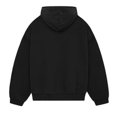 Ess. Nylon Fleece Hoodie 'Jet Black Jet Black'