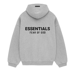 Ess. Fleece Hoodie II 'Light Heather Grey'