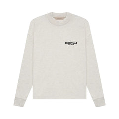 Ess. Long-Sleeve Tee 'Light Oatmeal'--125BT212072F