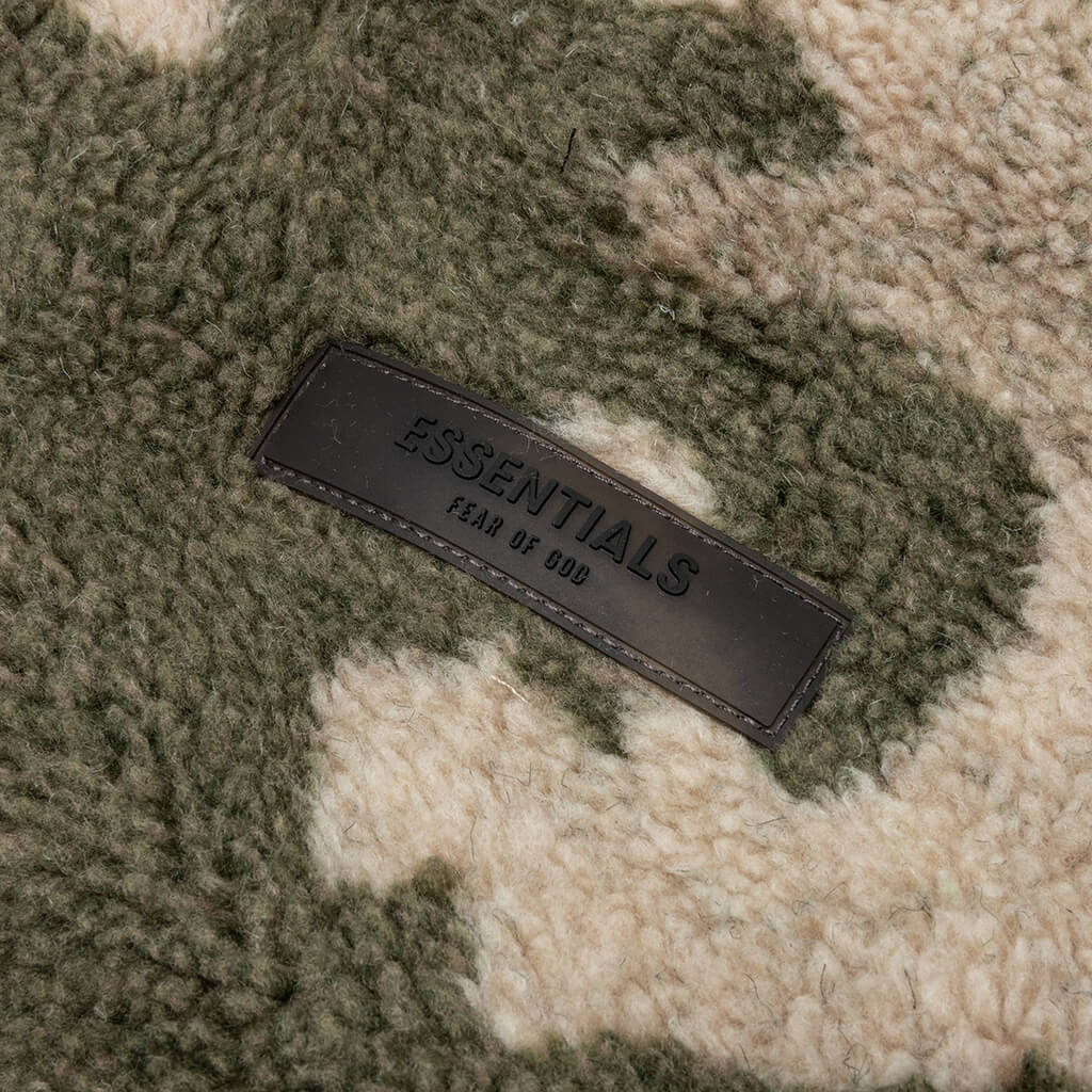 Ess. Polar Fleece Full Zip Jacket 'Camo'--192BT212143F