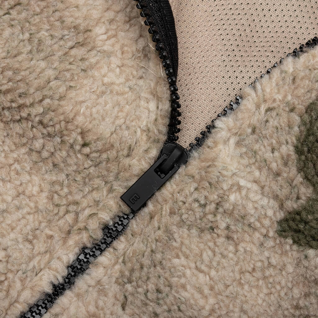Ess. Polar Fleece Full Zip Jacket 'Camo'--192BT212143F