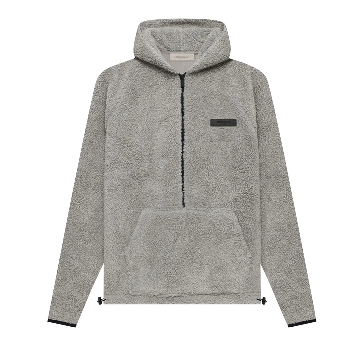Ess. Polar Fleece Half Zip Hoodie 'Dark Oatmeal'--192BT212152F