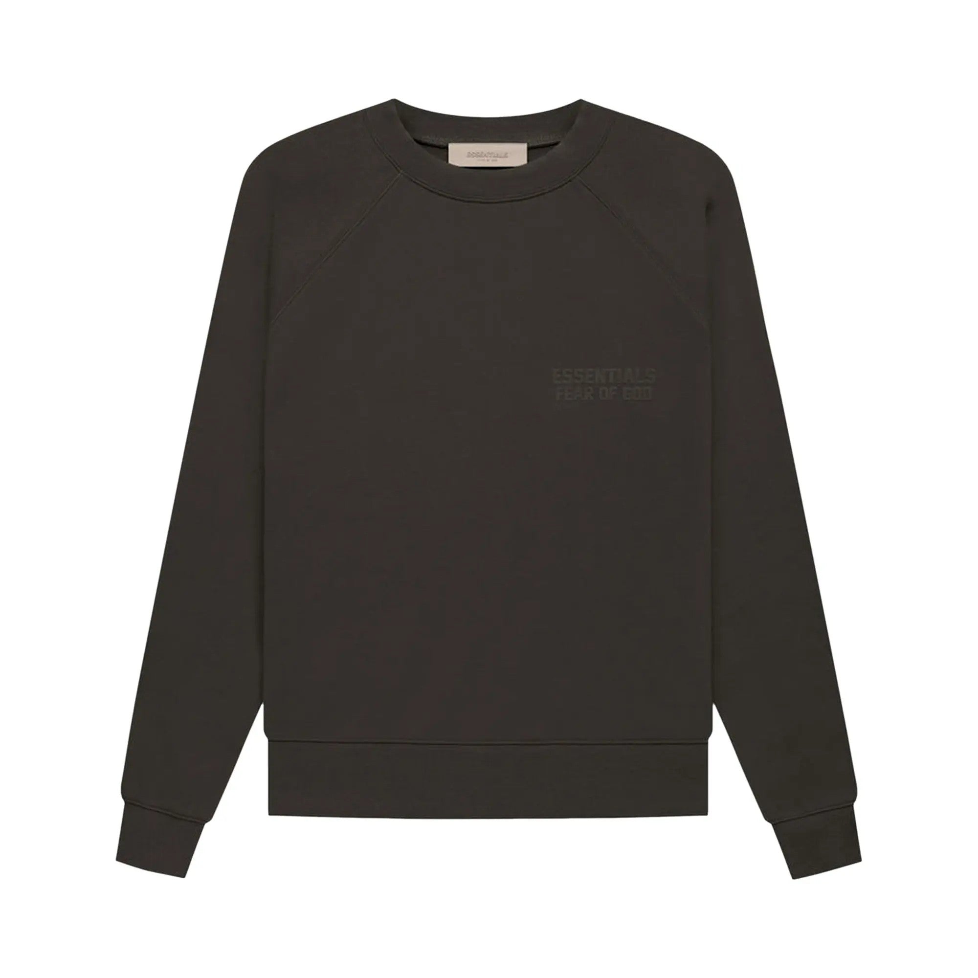 Ess. Raglan Crewneck 'Off Black'--192SU222045F