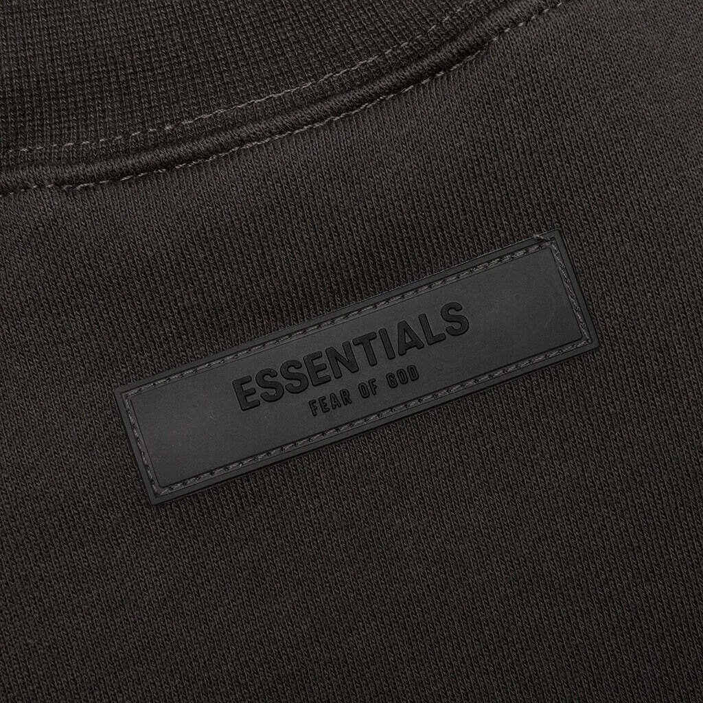 Ess. Raglan Crewneck 'Off Black'--192SU222045F