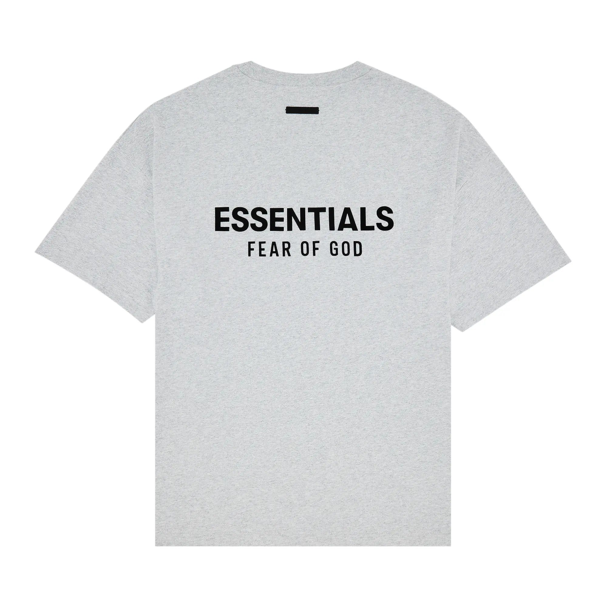 Ess. Jersey Crewneck Tee 'Light Heather Grey'