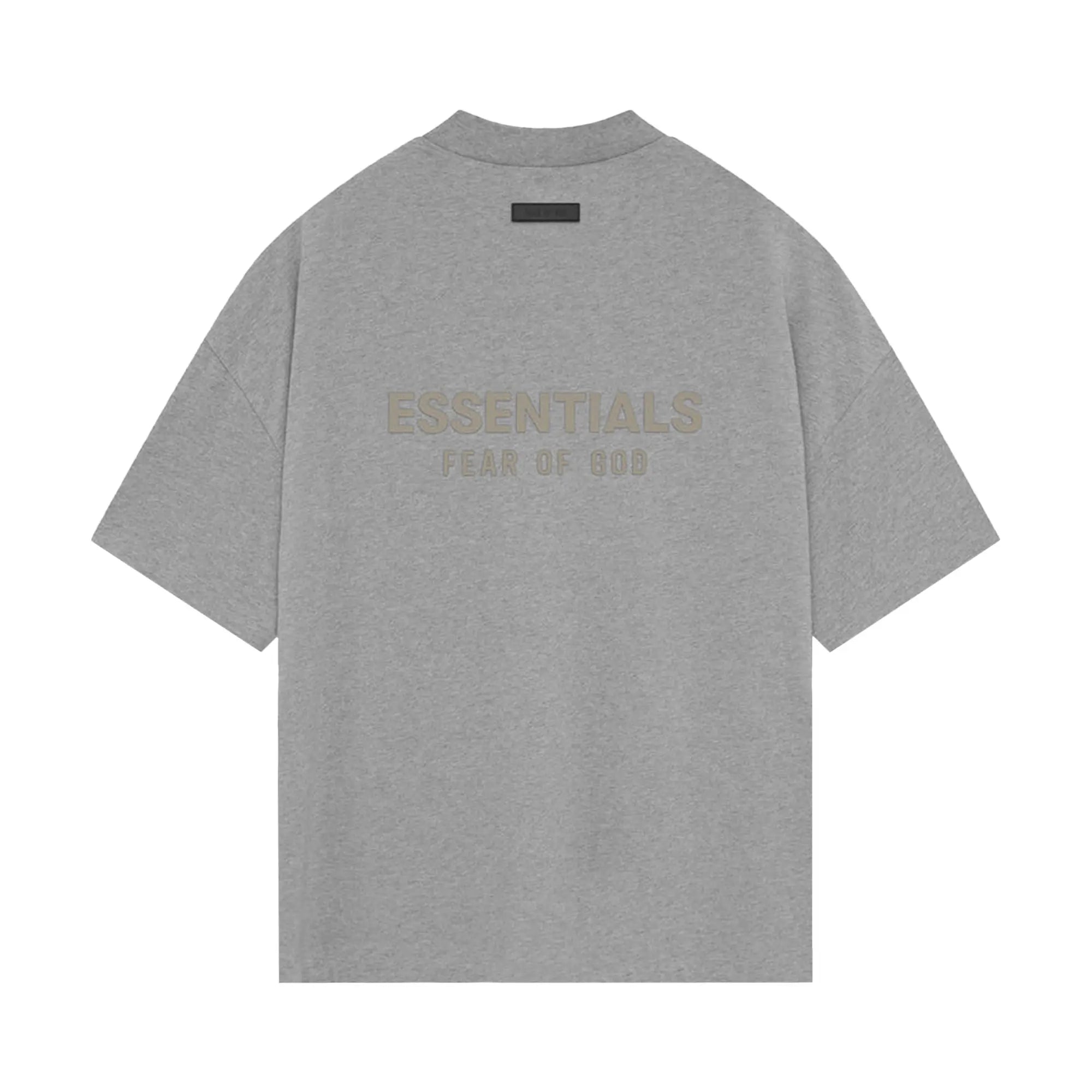 Ess. V Neck T-Shirt 'Dark Heather Oatmeal'