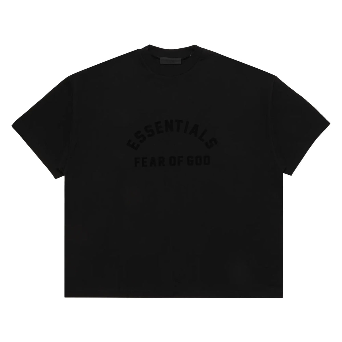 Ess. Heavy Jersey Crewneck T-Shirt 'Jet Black'