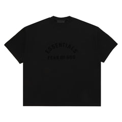 Ess. Heavy Jersey Crewneck T-Shirt 'Jet Black'