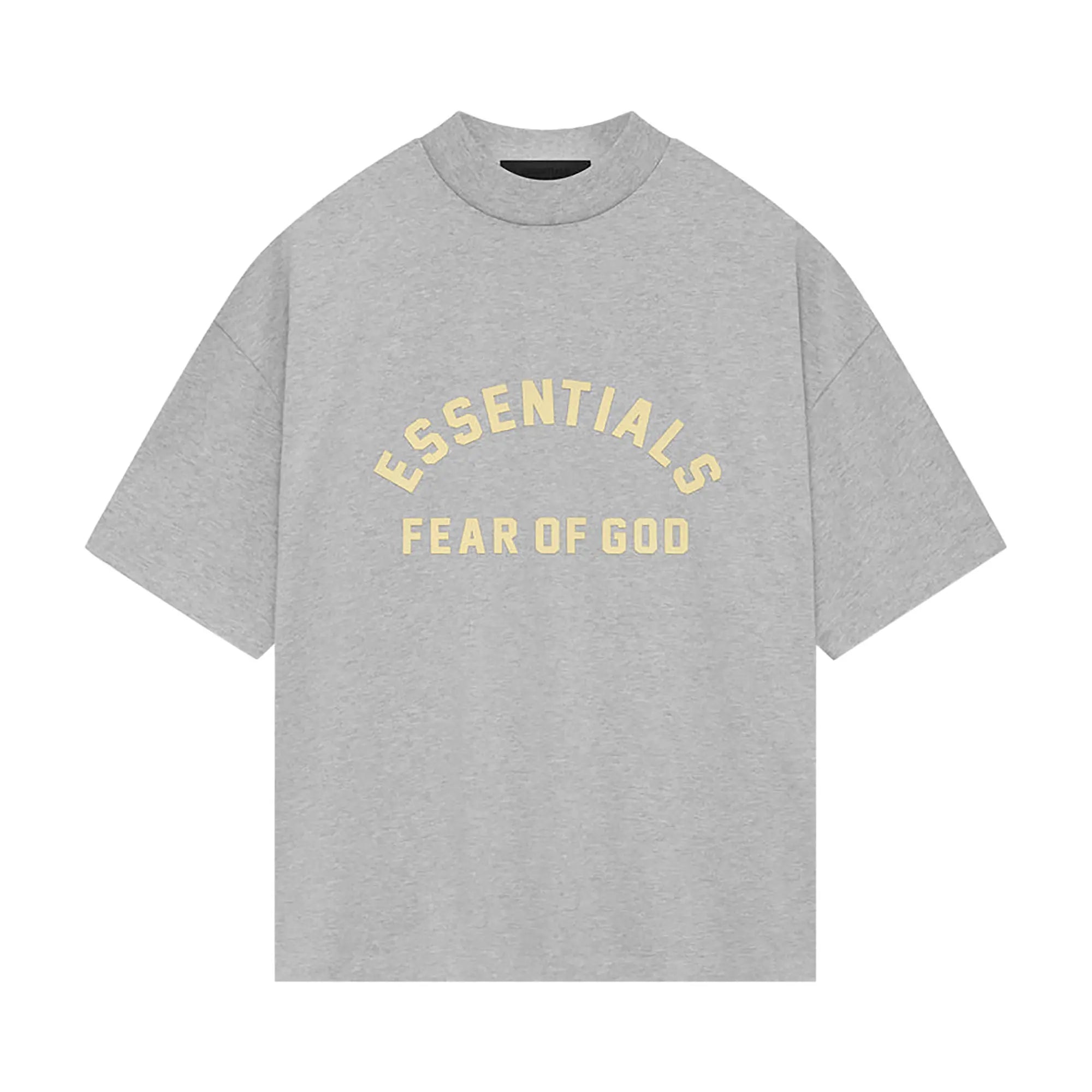 Ess. Heavy Jersey Crewneck T-Shirt 'Light Heather Grey'