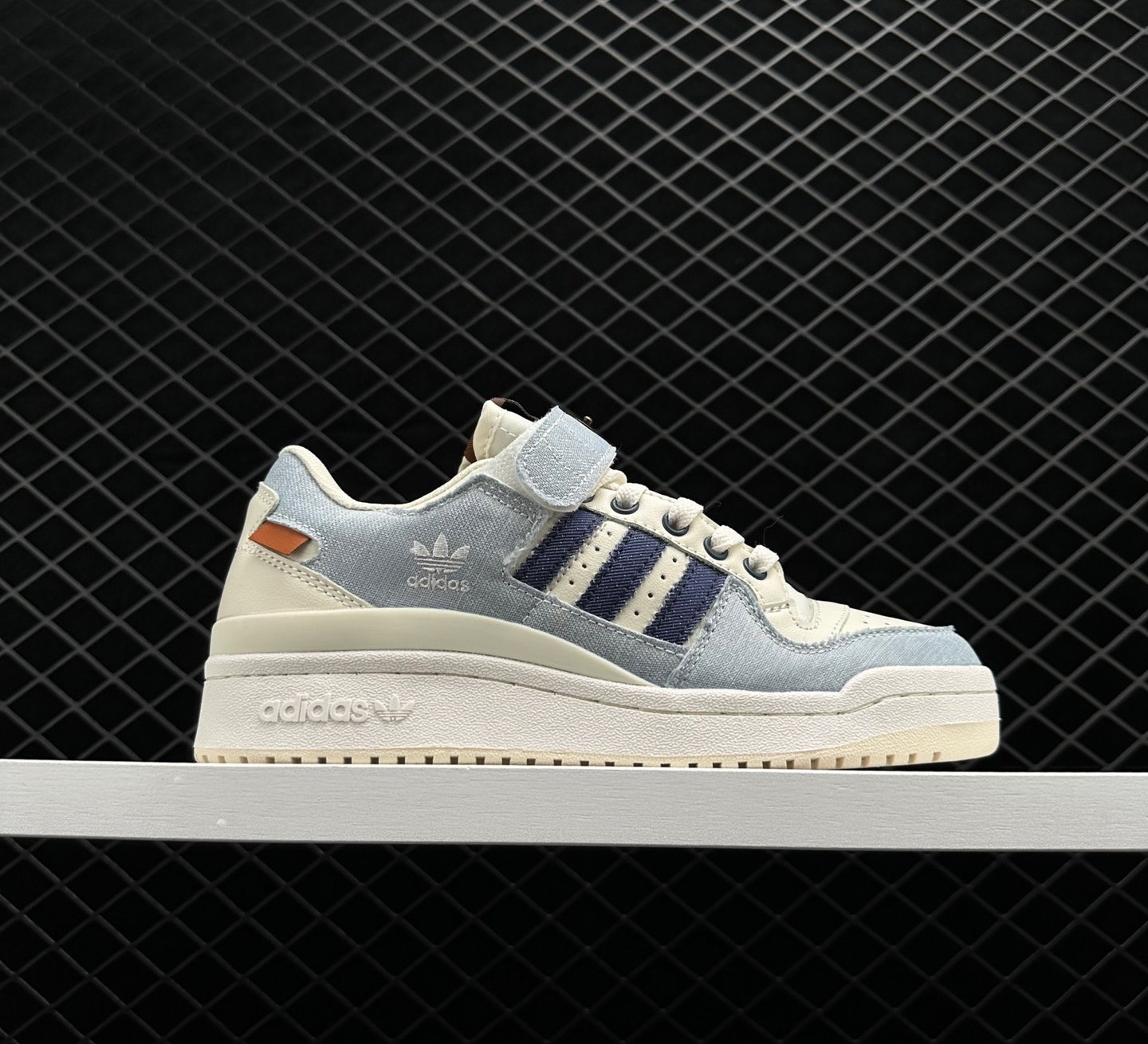 Adidas Originals Forum Low Cozy Non-Slip Shoes | Denim Blue HQ6334