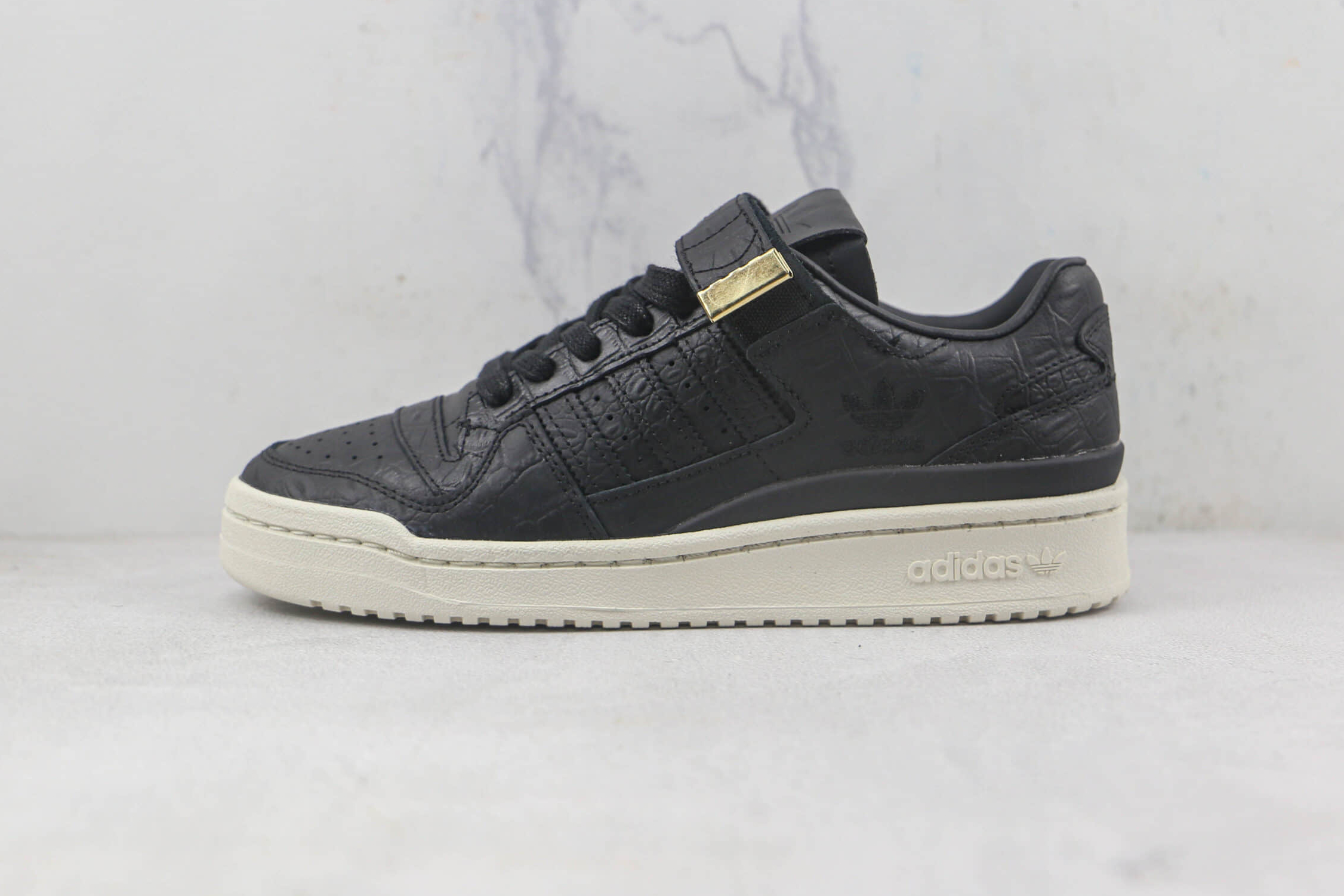 Adidas Forum 84 Low 'Croc Skin - Black' HP5550 - Premium Sneakers