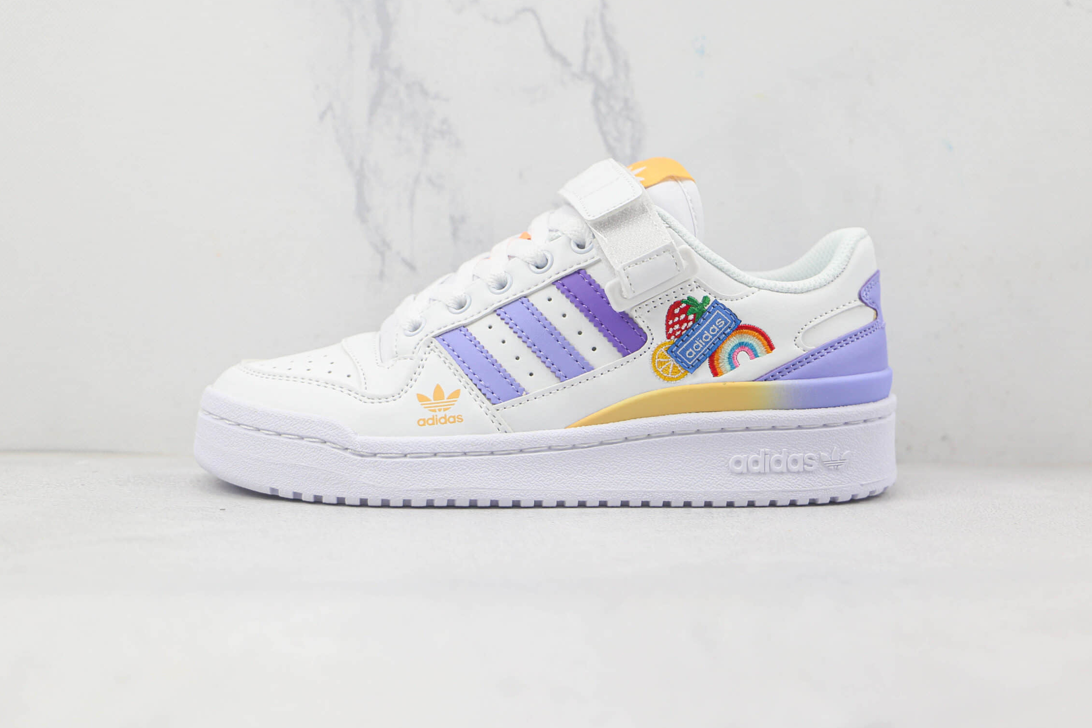 Adidas Forum Low J White Light Purple GY8209 - Stylish Sneakers for Kids