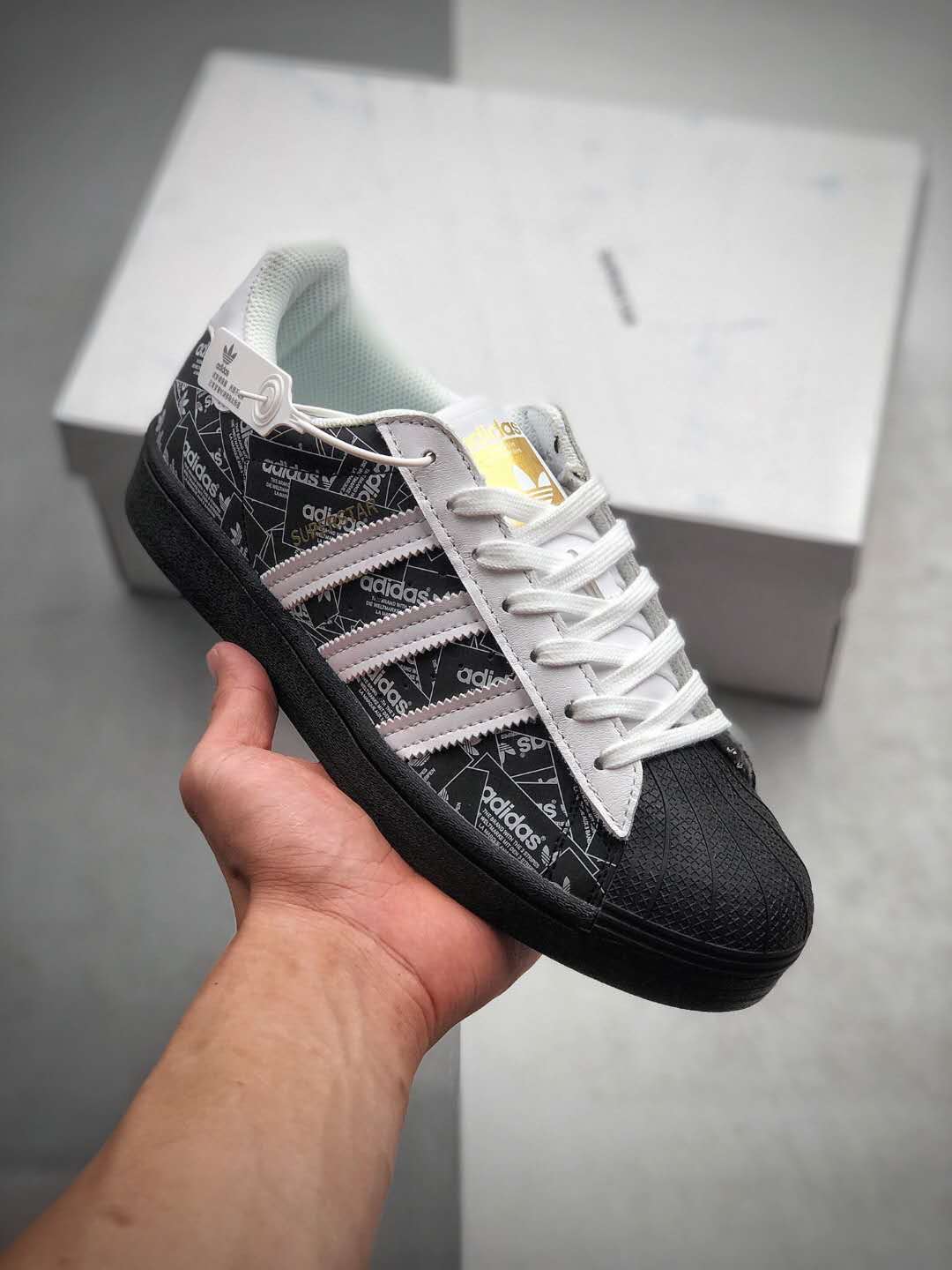 Adidas Superstar All Over Print - Black | FV2820