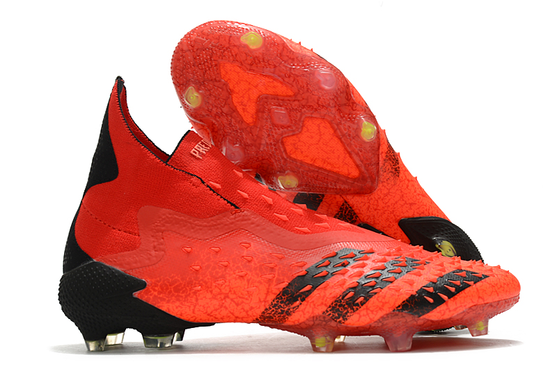 Adidas Predator Freak+ FG 'Demonskin - Solar Red' FY6238 - Unleash Your Game