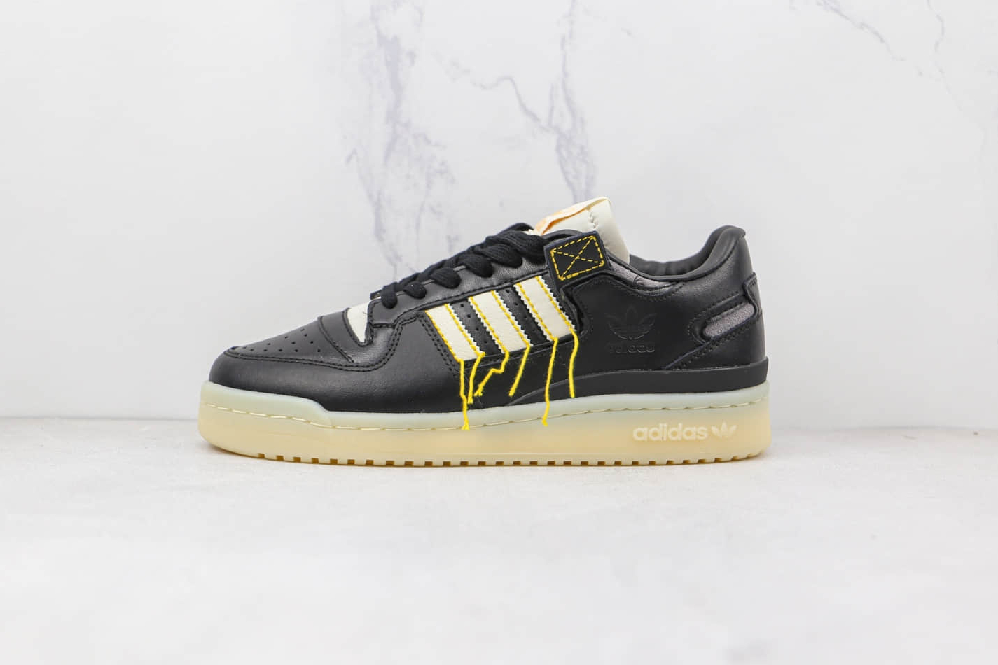 Adidas Forum 84 Low Premium Black Easy Yellow FZ3773 - Stylish and Comfortable Footwear for All