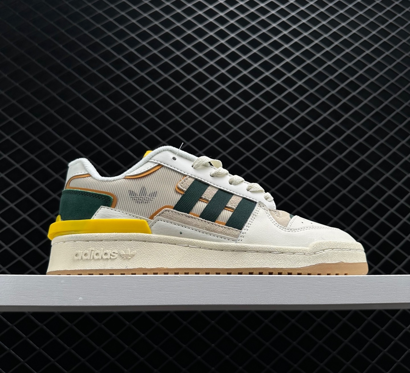 Adidas Forum Exhibit Low White Green Yellow Shoes - GW4360