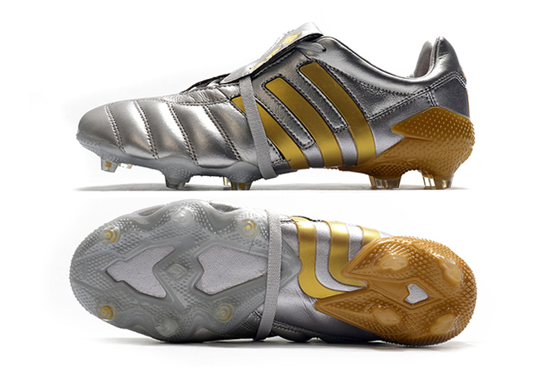 Adidas Predator Mania FG Tormentor Metallic Silver Gold - Superior Football Boots