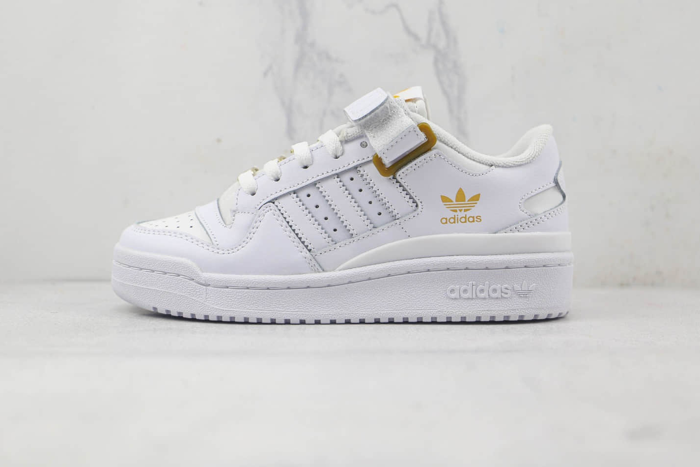 Adidas Forum Low 'White Gold Metallic' GZ6379 - Classic Style with a Luxurious Touch