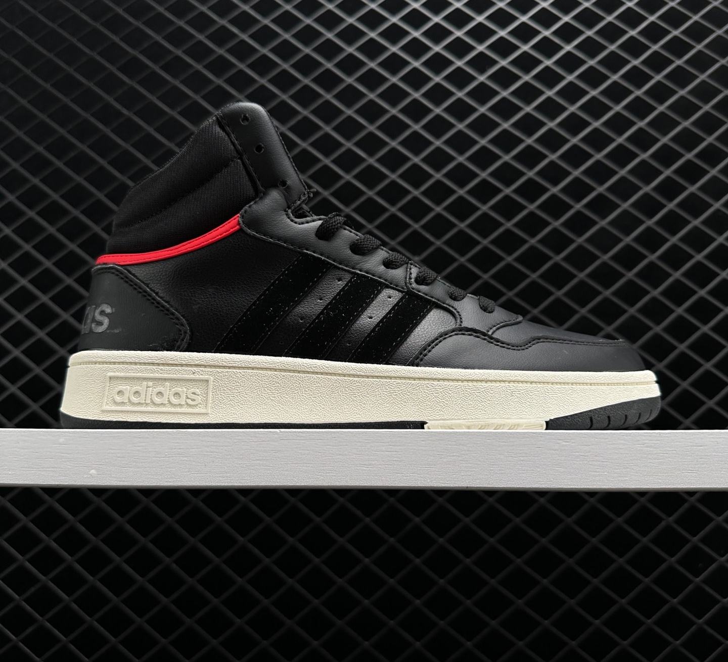 Adidas Hoops 3.1 Mid Black Vivid Red - Stylish Basketball Sneakers