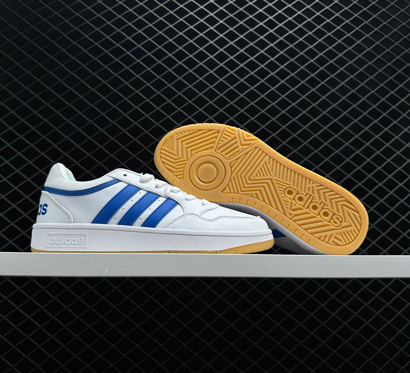 Adidas Hoops 3.0 Low Classic Vintage Shoes 'White Royal Blue' GY5435 - Stylish Retro Sneakers