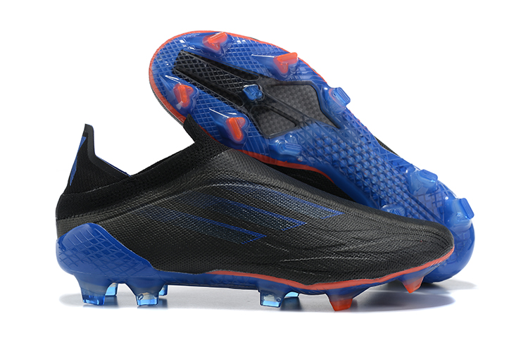 Adidas X Speedflow+ FG Core Black Sonic Ink FY3342 - Lightweight and Agile Football Cleats