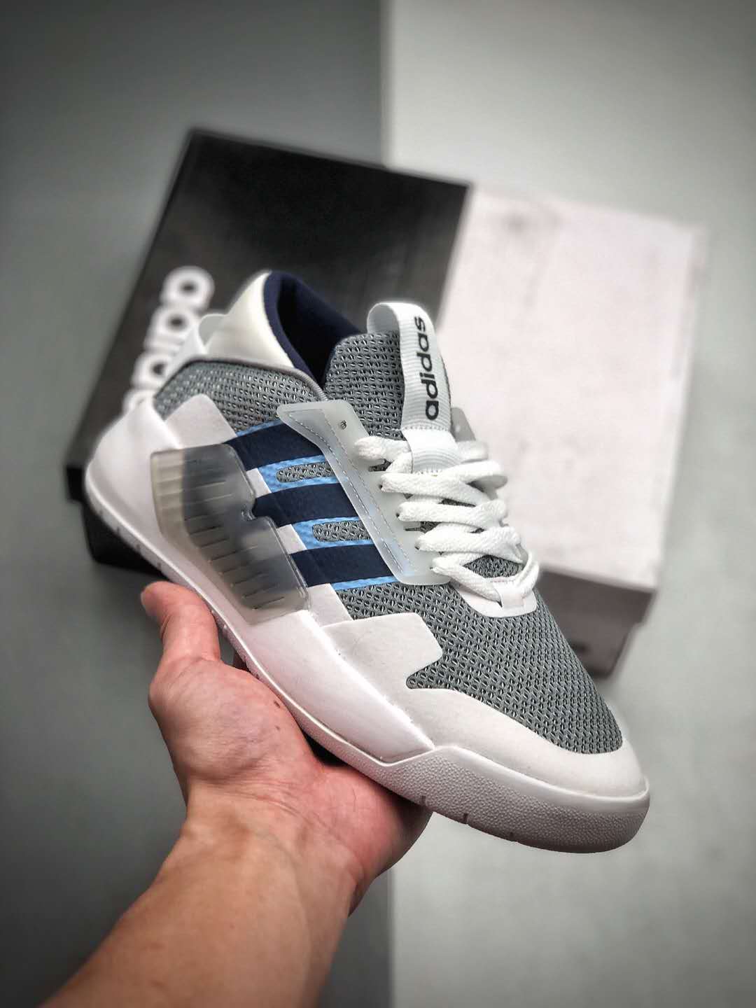 Adidas Neo Bball 90s Grey White Blue EF0636 - Sleek and Versatile Footwear