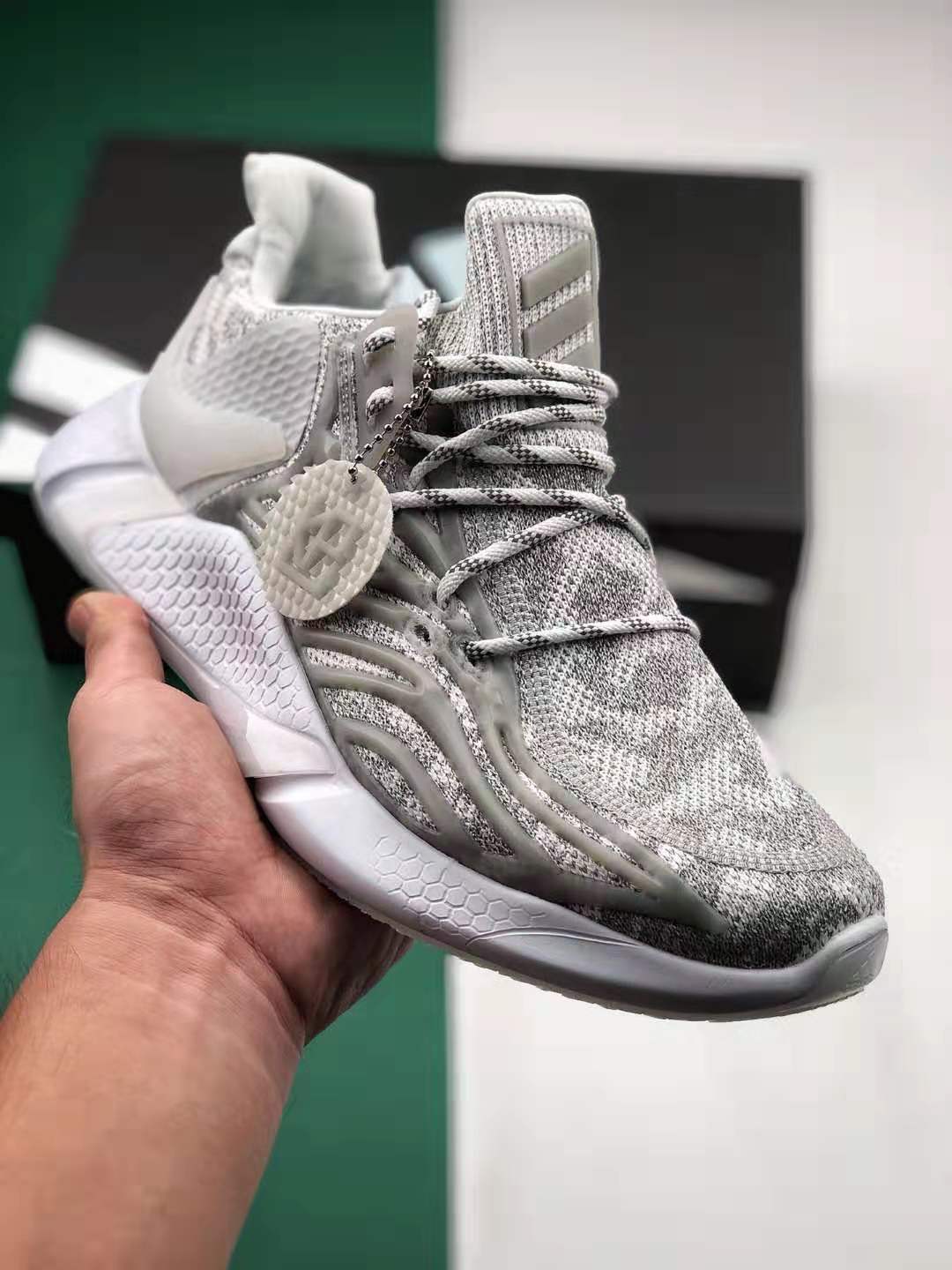 Adidas Alphabounce Boost Gray White Skateboard Jogging AY6685 | Lightweight and Cushioned Sneakers for Active Lifestyles