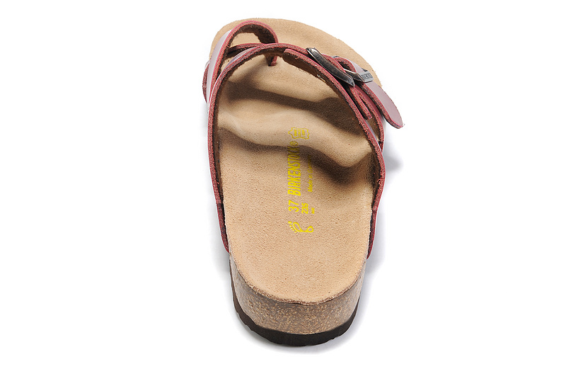 Birkenstock Mayari Dark Red Leather Sandals - Stylish and Comfortable