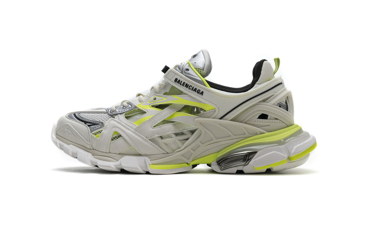 Balenciaga Track 2 Sneaker White Fluo Yellow - Latest Release 568515 W2ON3 9073