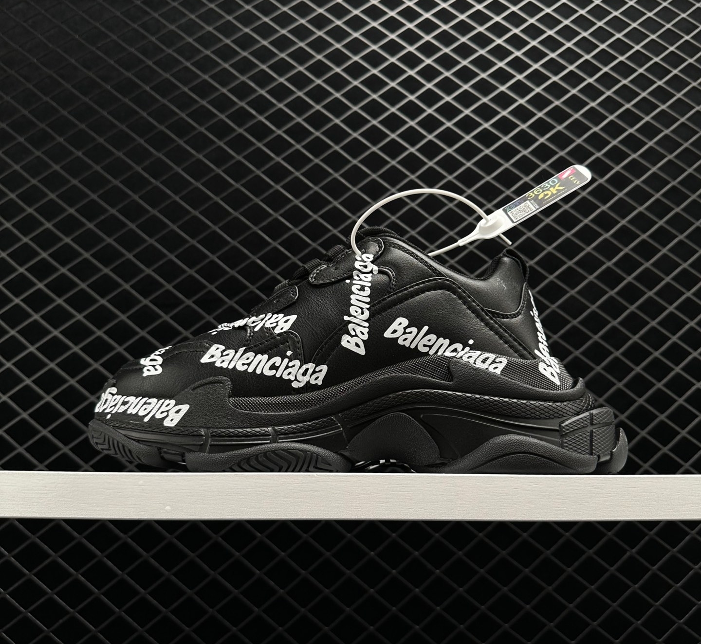 Balenciaga Triple S 'Logotype - Black' 536737 W2FAB 1090 - Shop Now!