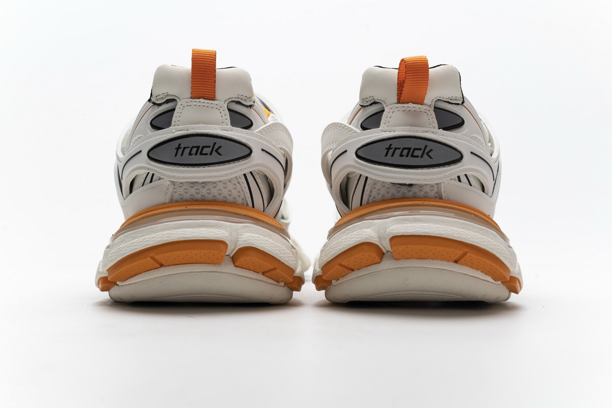 Balenciaga Wmns Track Trainer White Orange 542436 W1GB7 9059 - Stylish and Trendy Women's Sneakers
