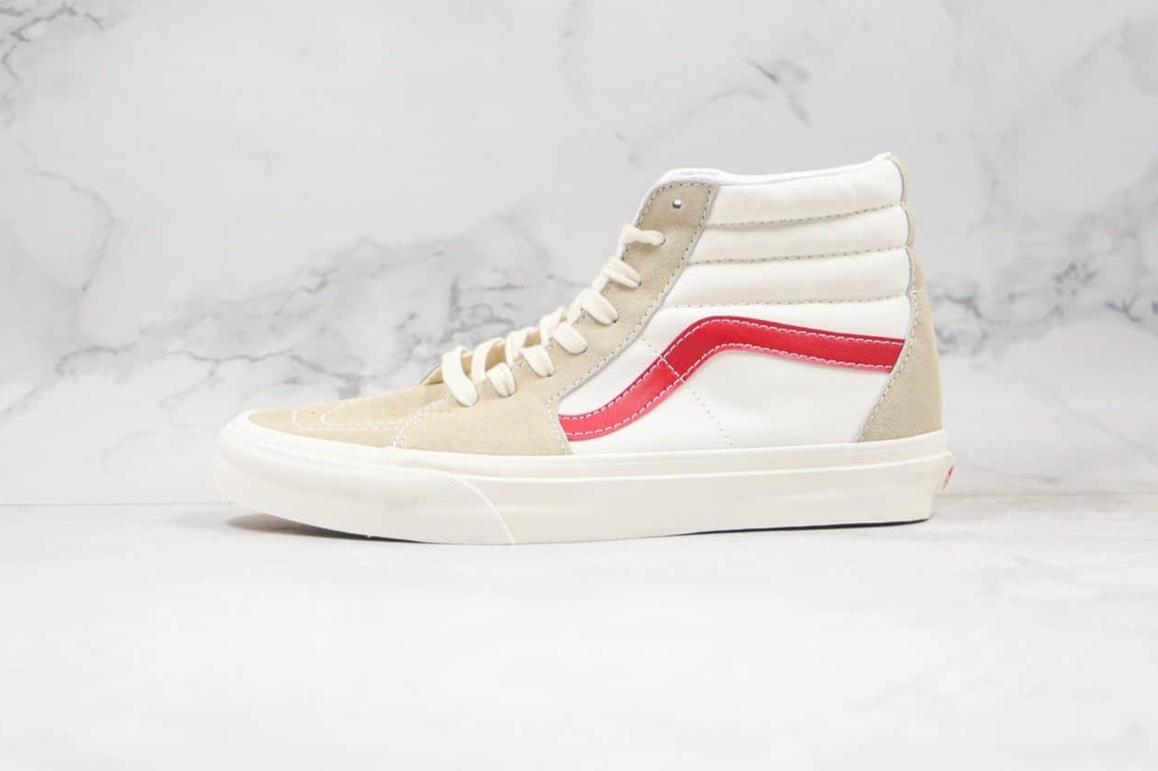 Vans Sk8-Hi Shoe MINI CORD RUMBA RED TRUE WHITE | Stylish Sneakers