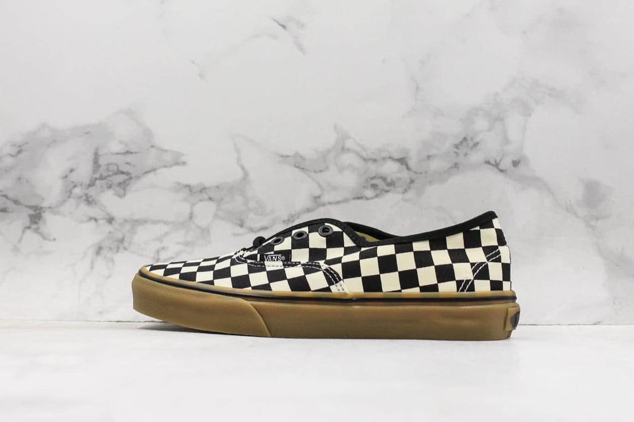 Vans Authentic Checkerboard - Black Gum: Get the Classic Style!
