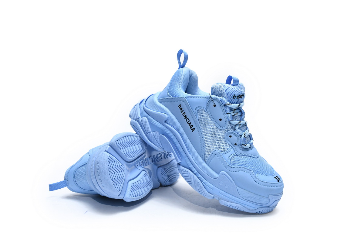 Balenciaga Triple S Daddy Shoes Blue 524039 W2FW1 4800 - Shop Stylish and Trendsetting Sneakers