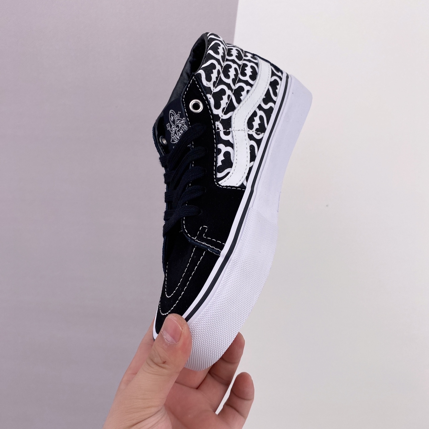 Vans Supreme x Grosso Mid 'Monogram S - Black' Skate Shoes | VN0A5KS15XH