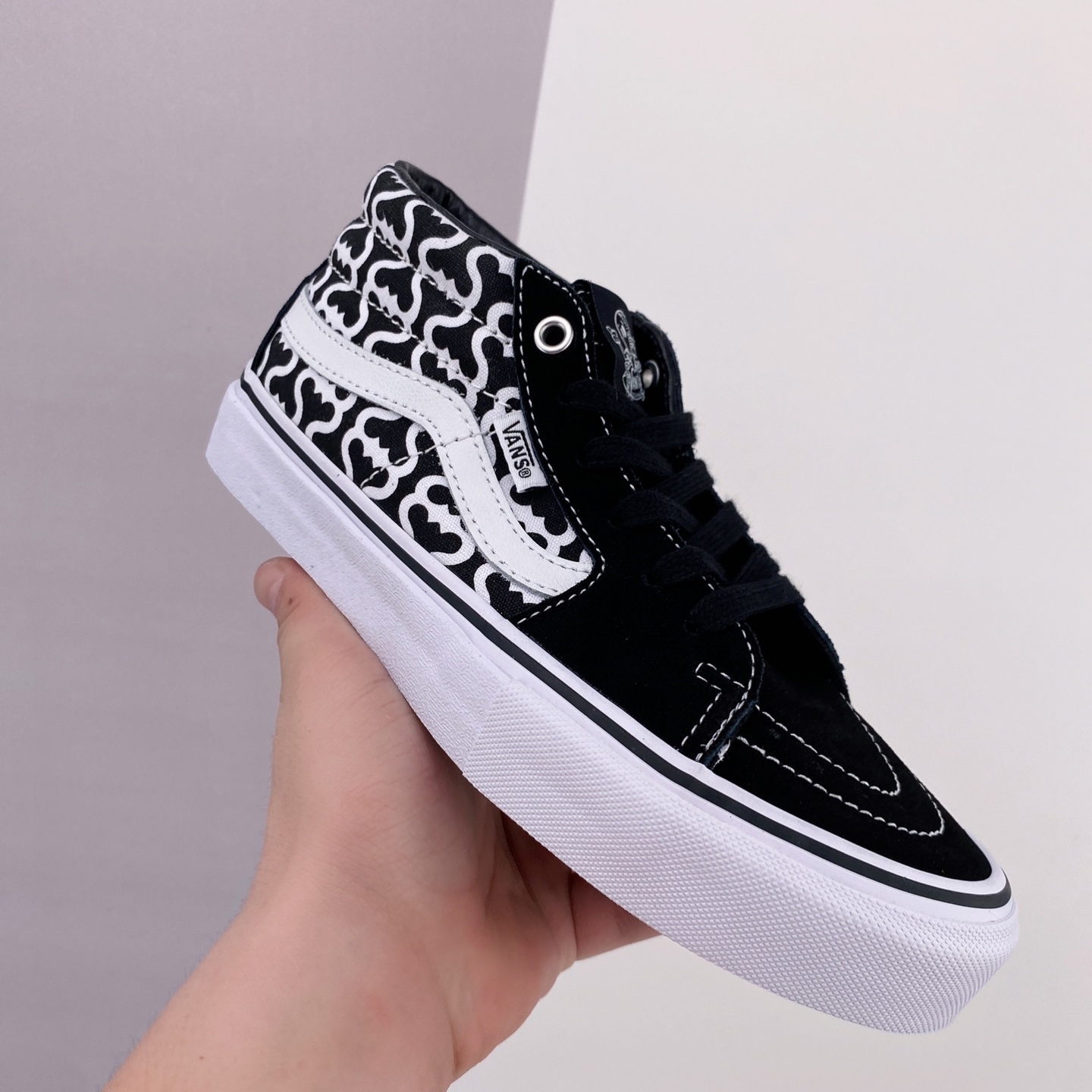 Vans Supreme x Grosso Mid 'Monogram S - Black' Skate Shoes | VN0A5KS15XH