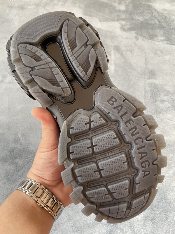 Balenciaga Track Clear Sole Low-Top Sports Shoes Black 647742 W3BM1 1000