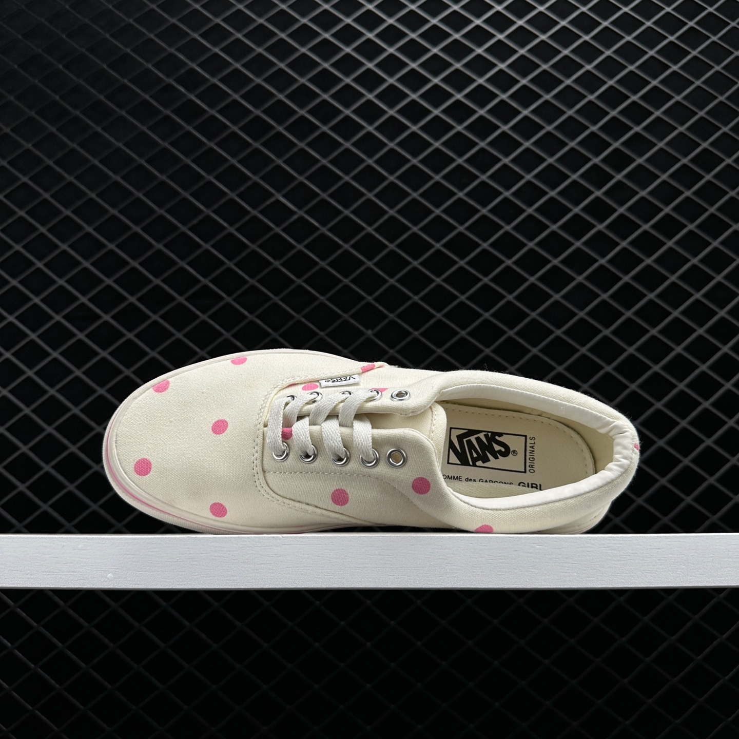Vans CDG Girl x Vault OG Era LX 'White Pink' VN0A4BVA2ZU - Limited Edition Stylish Sneakers