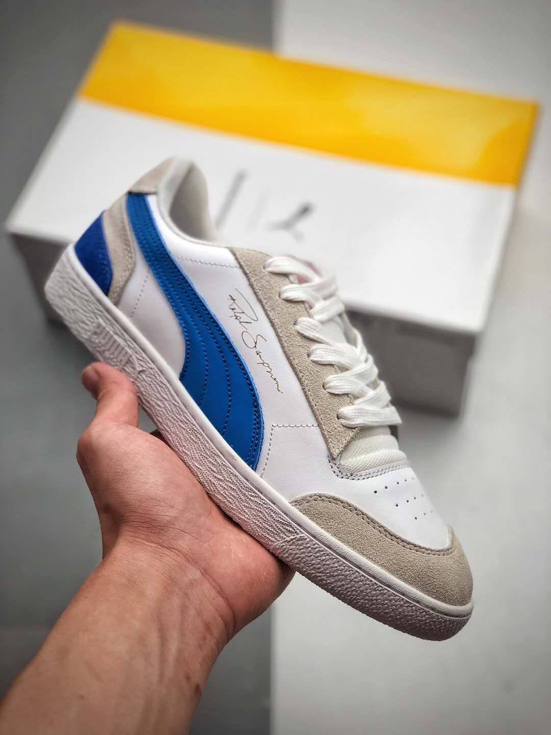 Puma Ralph Sampson Low Vintage - White Dazzling Blue 371767-01 | Shop Now